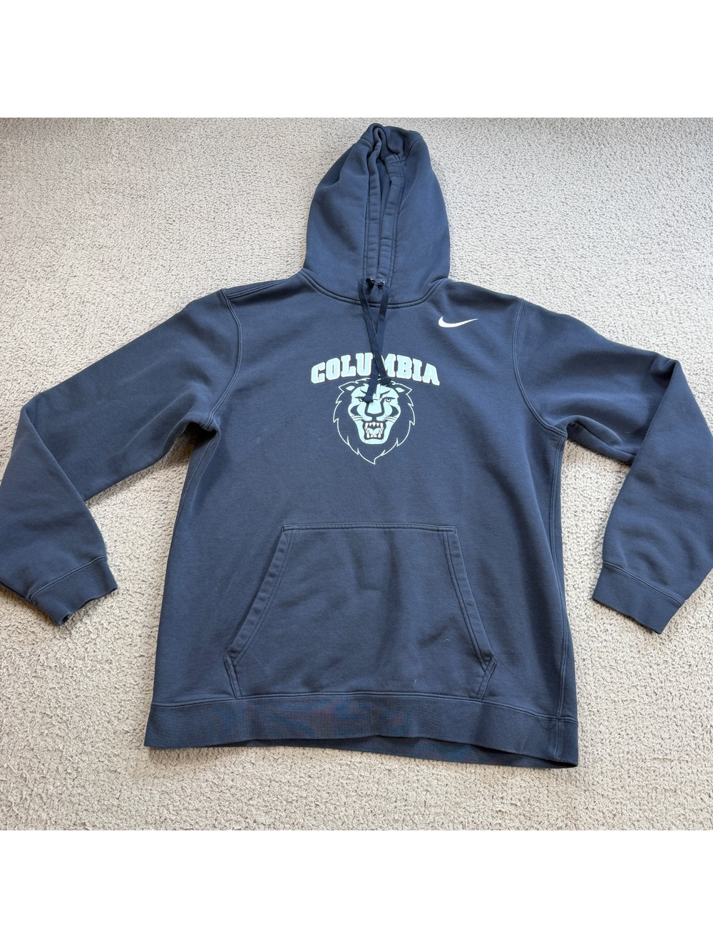 Vintage 2000s Nike Columbia University Lions Navy Pullover Hoodie Men’s M NCAA